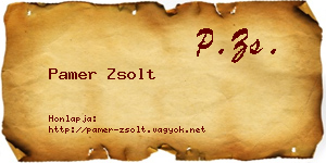Pamer Zsolt névjegykártya